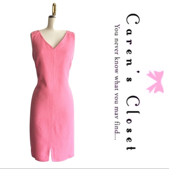 NWOT Talbots Pink Salmon Linen Shift Dress - Picture 3 of 7